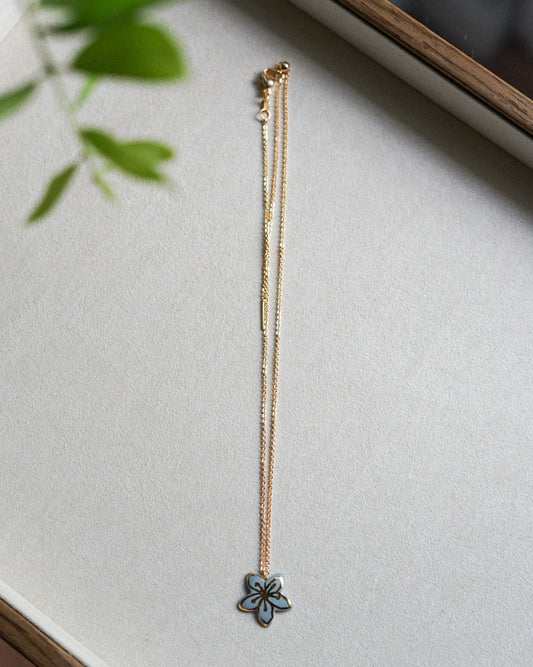 Fio Porcelana Flor Azul