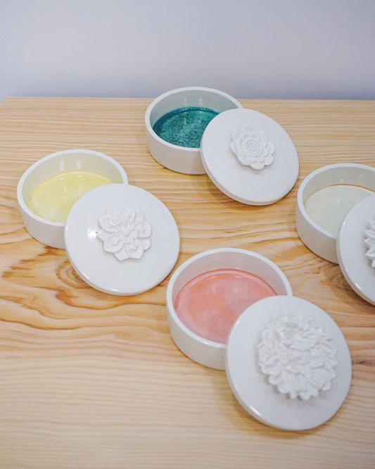 Caixa de Cerâmica Flores