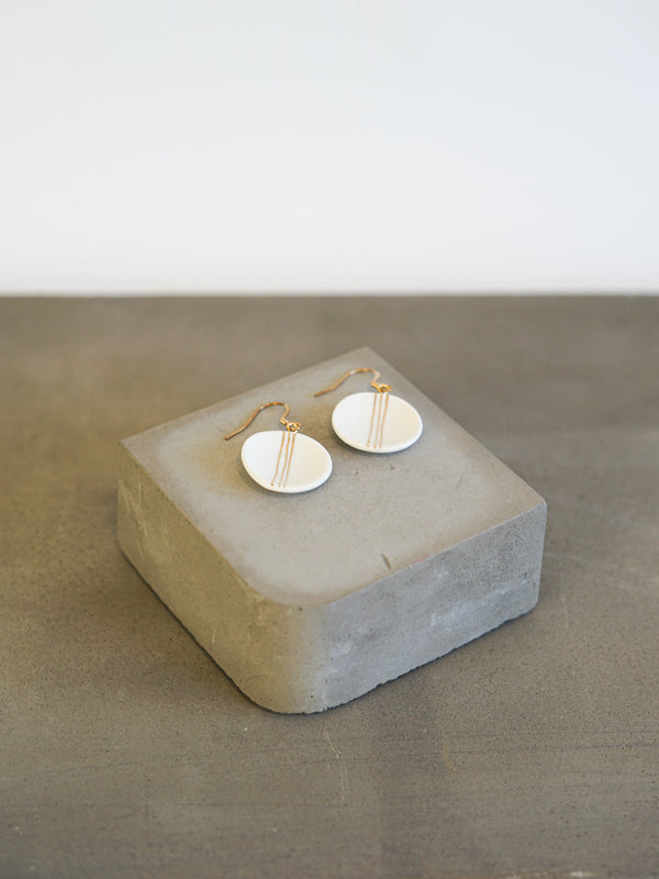 Brincos Porcelana Branco