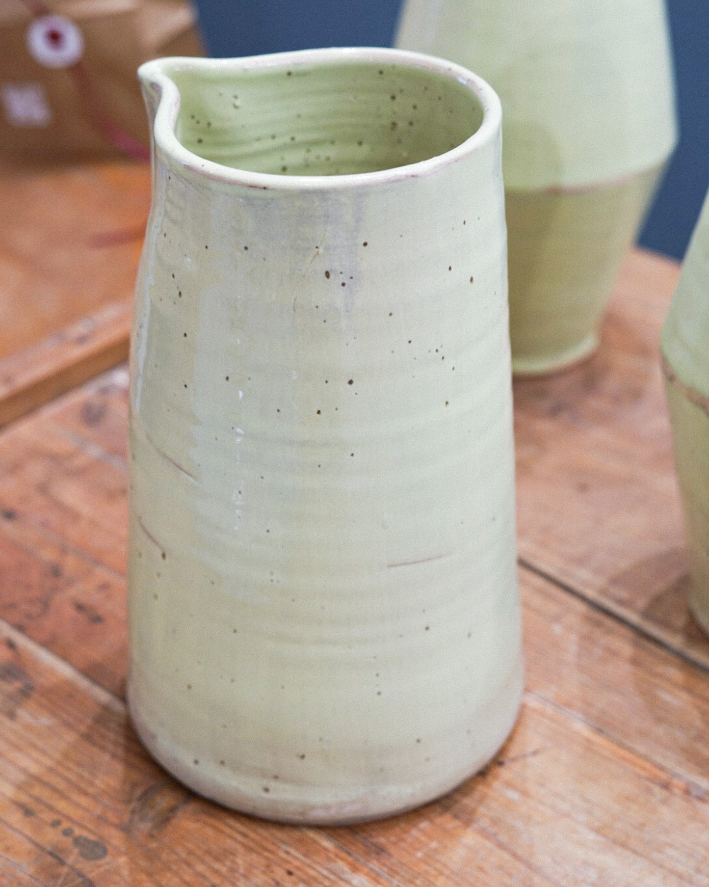 Leiteira Larga Verde Rustic Collection