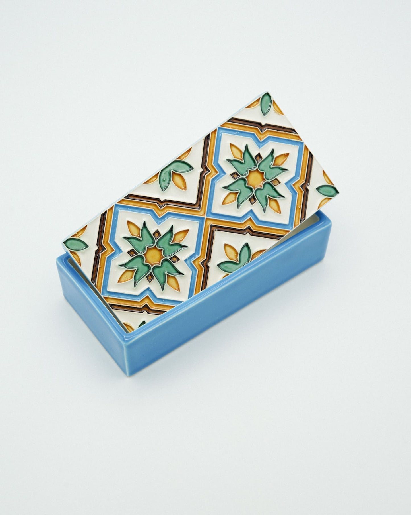 Caixa de Cerâmica Hispano-Árabe Retangular