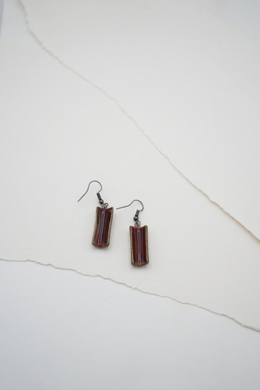 Concave Rectangle Earring