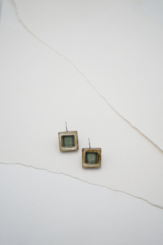 Detailed Square Earring
