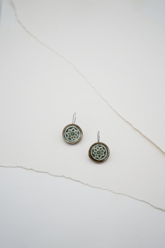 Round Traditional Azulejos Earring